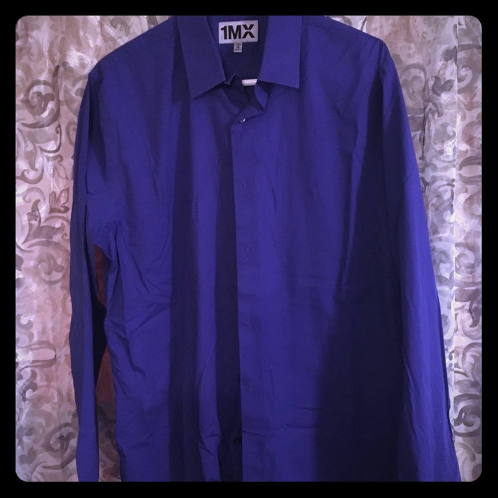 Express Purple Button Down Dress Shirt